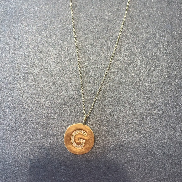 Jennifer Meyer Diamond Initial Pendant 